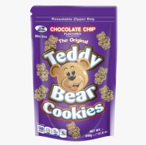 KGN Choco Chip Teddy Bear Cookies 12x340g